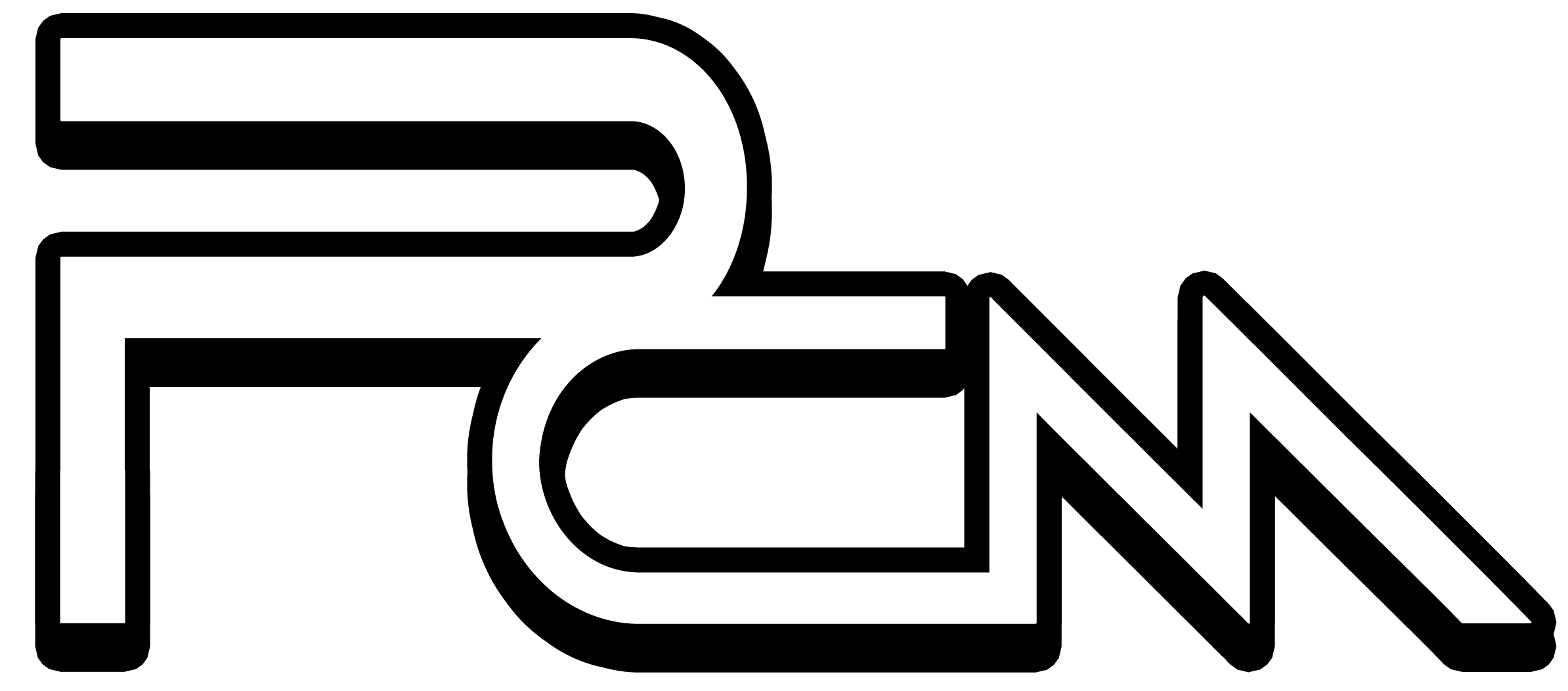 Philadelphia Construction Management black and white logo