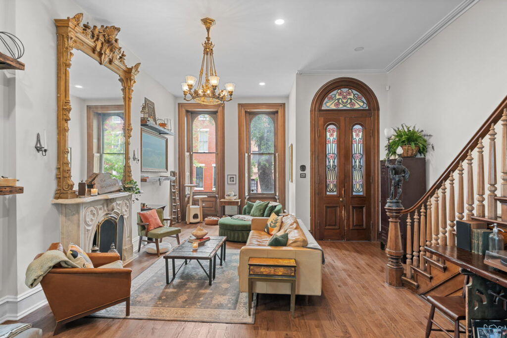 Historic rowhome restoration in Fairmount Philadelphia featuring preserved architectural details and modern updates.